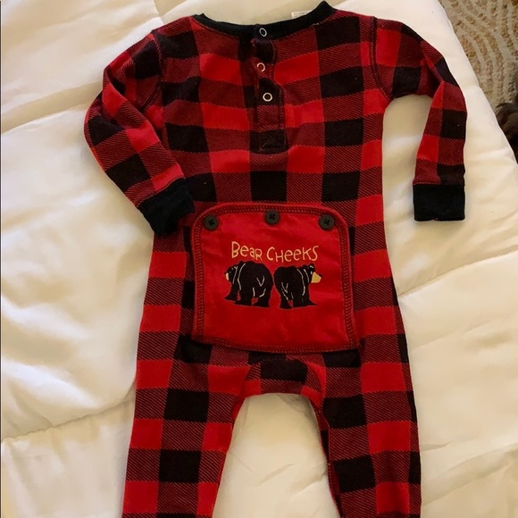 buffalo plaid baby gown